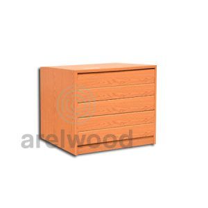 Cajonera Montada – Frente Postformado, (5 Cajones 8 cm)