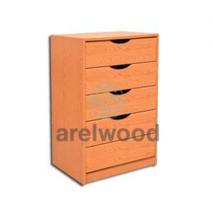 Cajonera Montada – Frente Medía Luna, (3 Cajones 16 cm)+(1 Cajón 32 cm)