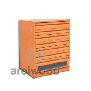 Cajonera Montada – Frente Opaco, (6 Cajones 8 cm)+(1 Cajón 16 cm)