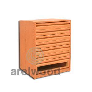 Cajonera Montada – Frente Transparente, (6 Cajones 8 cm)+(1 Cajón 16 cm)