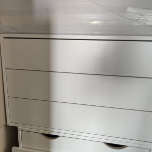 Cajonera Oferta 83 cm Ancho x 40 cm Fondo – (3-Cajones 16 cm). Alto Total 52.7 cm. Blanco