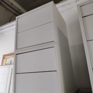 Cajonera Oferta 41 cm Ancho x 40 cm Fondo – (2 Cajones 16 cm). Alto Total 36.7 cm. Blanco