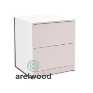 CAJONERA MONTADA, FRENTE CERRADO (2 CAJONES 20 CM)