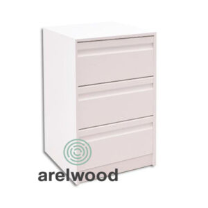 CAJONERA MONTADA, FRENTE POSTFORMADO (3 CAJONES 20 CM)