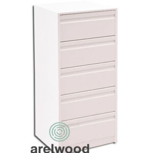 CAJONERA MONTADA, FRENTE POSTFORMADO (5 CAJONES 20 CM)