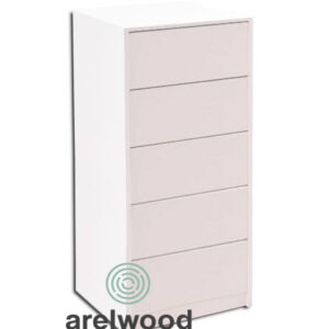 CAJONERA MONTADA, FRENTE CERRADO (5 CAJONES 20 CM)