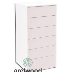 CAJONERA MONTADA, FRENTE CERRADO (6 CAJONES 20 CM)